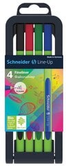 Набор ручек Line-Up 0.4 Schneider 4 шт. цена и информация | Письменные принадлежности | kaup24.ee