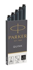 Tint kapslites „Parker” pikad 5tk. must hind ja info | Kirjutusvahendid | kaup24.ee