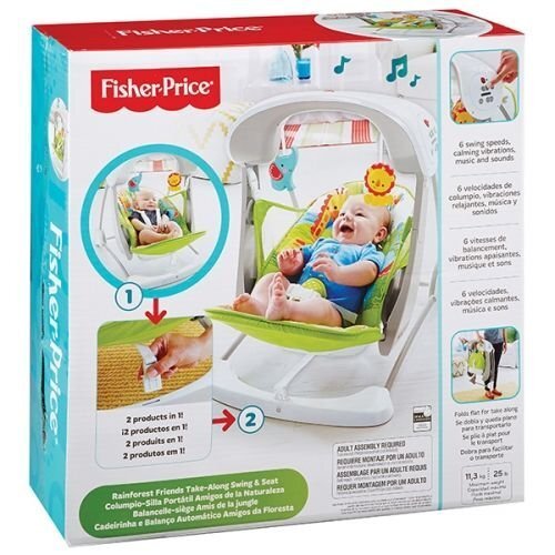 Детское кресло - качалка Fisher Price RainForest Friends, CCN92 цена |  kaup24.ee