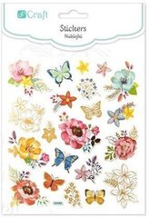 Наклейки Цветы и бабочки. цена и информация | Аппликации, декорации, наклейки | kaup24.ee