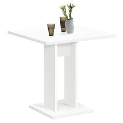 MDF söögilaud 70 cm, valge цена и информация | Кухонные и обеденные столы | kaup24.ee