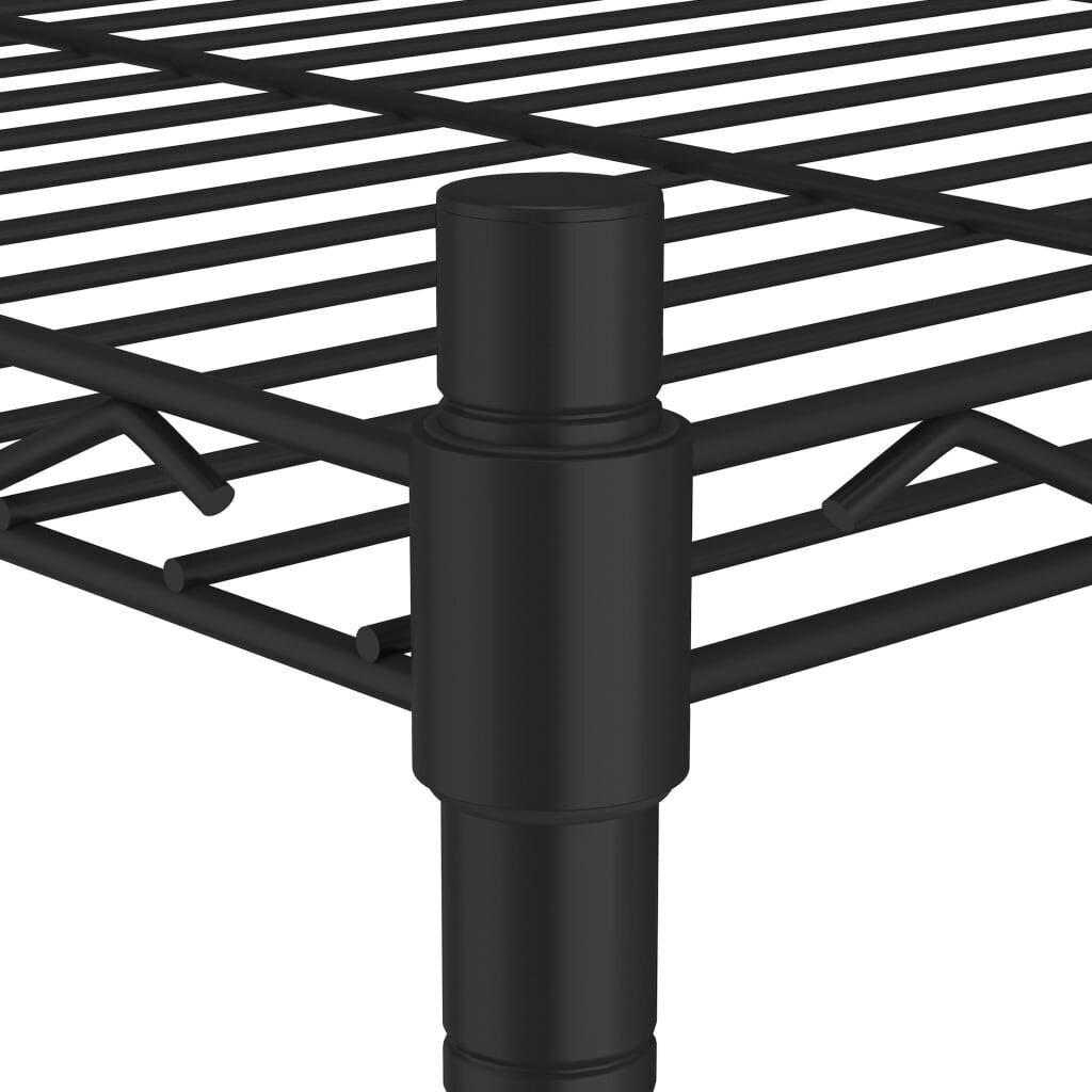 vidaXL 5-korruseline hoiuriiul 90 x 35 x 180 cm must 250 kg hind ja info | Riiulid tööriistadele | kaup24.ee