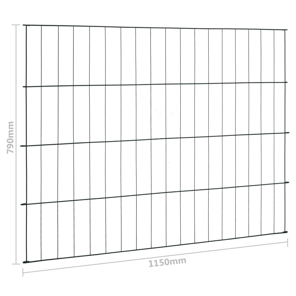 vidaXL tiigiaed 115 x 79 cm roheline цена и информация | Aiad ja tarvikud | kaup24.ee