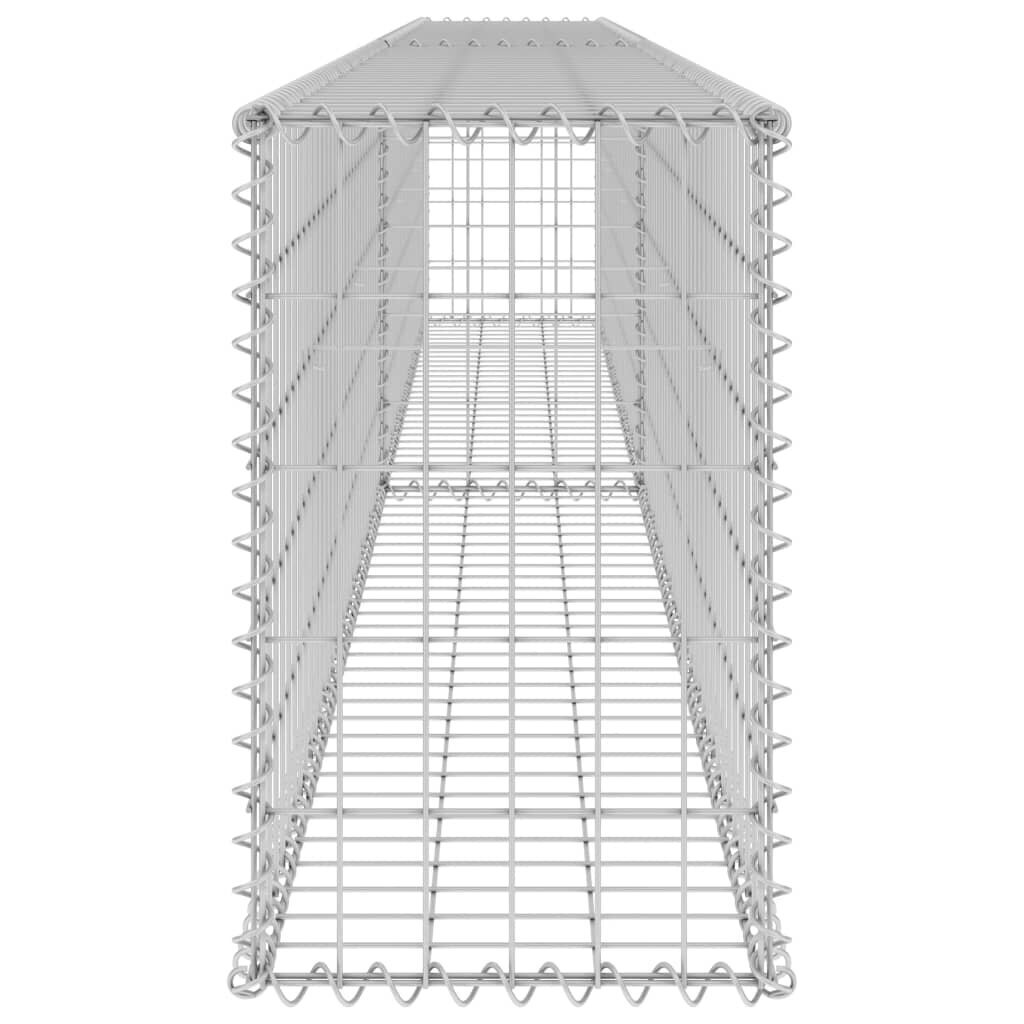 vidaXL kattega gabioonsein, tsingitud teras, 300 x 30 x 50 cm hind ja info | Aiad ja tarvikud | kaup24.ee