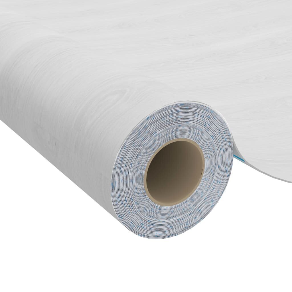 vidaXL iseliimuv mööblikile, valge puit, 500 x 90 cm, PVC цена и информация | Kleepkiled | kaup24.ee