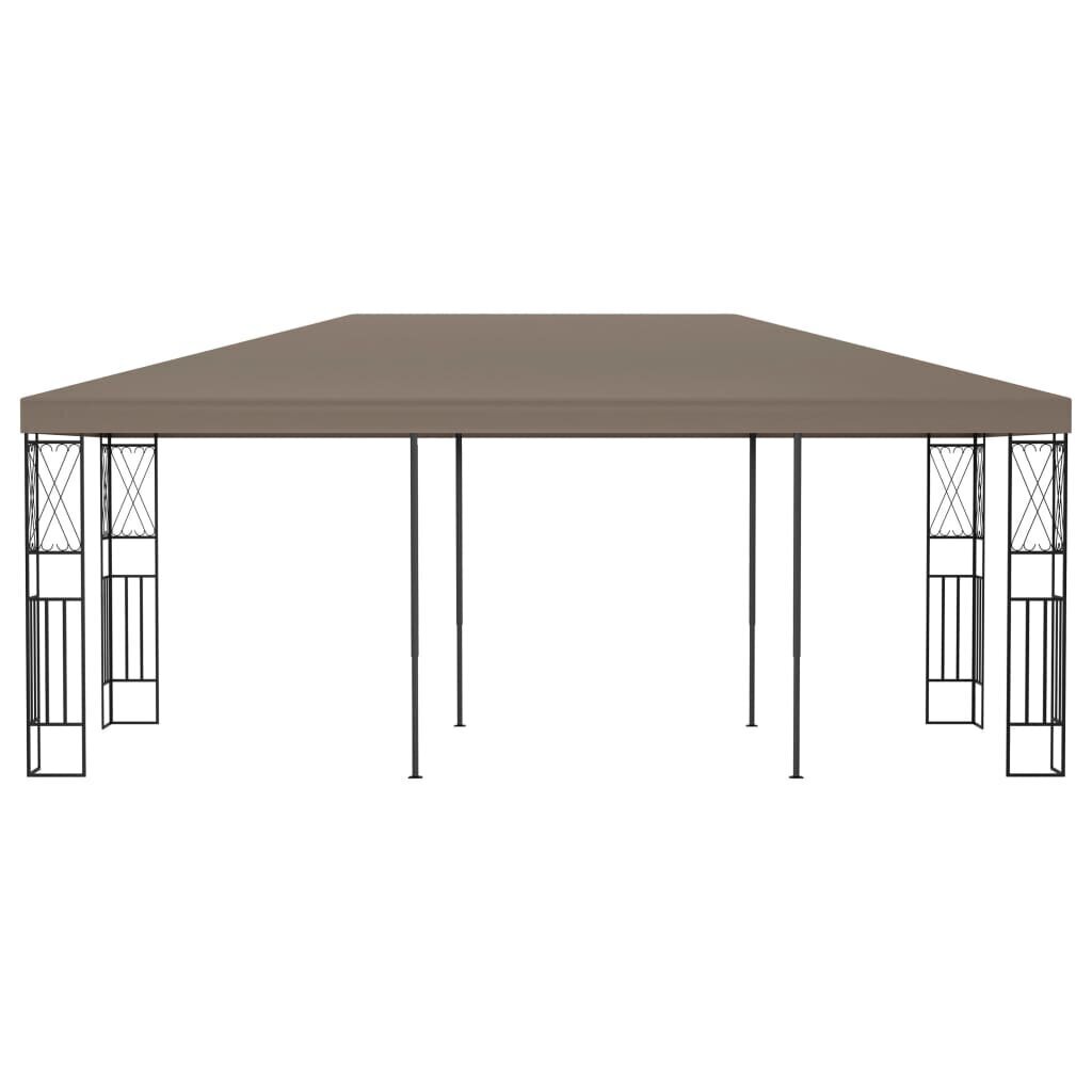 vidaXL varjualune 6 x 3 m pruunikashall, kangas hind ja info | Varikatused ja aiapaviljonid | kaup24.ee