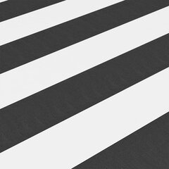 vidaXL rõdusirm, antratsiithall ja valge, 75 x 400 cm, oxford-kangas hind ja info | Päikesevarjud, markiisid ja alused | kaup24.ee