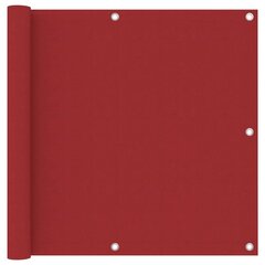 vidaXL rõdusirm, punane, 90 x 500 cm, oxford-kangas hind ja info | Päikesevarjud, markiisid ja alused | kaup24.ee