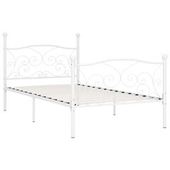 Каркас кровати с решетчатым основанием, 100x200 см, белый цена и информация | Кровати | kaup24.ee