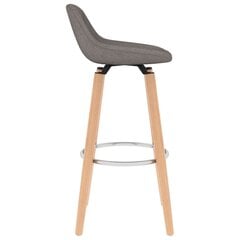 Барные стулья, 2 шт., серые цена и информация | Стулья для кухни и столовой | kaup24.ee
