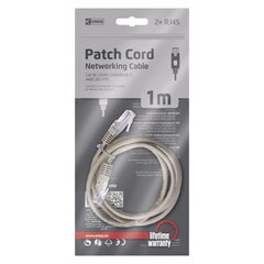Сетевой кабель PATCH UTP 5E, 1 м, 2xRJ45 цена и информация | Кабели и провода | kaup24.ee