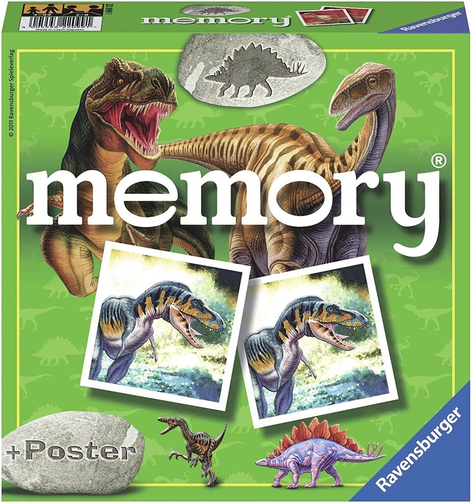 Ravensburger 22099 Mäng "Memory - Dinosaurs" hind ja info | Lauamängud ja mõistatused | kaup24.ee