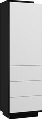 Шкаф Meblocross Hybrid Hyb-01 1D, черный/белый цена и информация | Шкафы | kaup24.ee