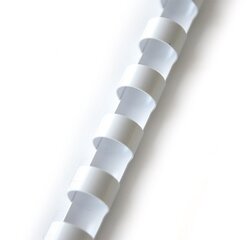 Spiraalid köitmiseks 22 mm, 50 tk., valge hind ja info | Kirjatarbed | kaup24.ee