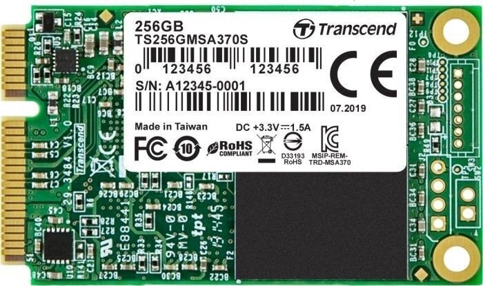 Transcend TS256GMSA370S hind ja info | Sisemised kõvakettad (HDD, SSD, Hybrid) | kaup24.ee