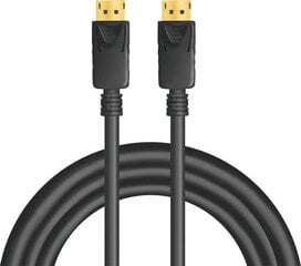 DisplayPort Kaabel LogiLink CV0139 Must 5 m цена и информация | Кабели и провода | kaup24.ee