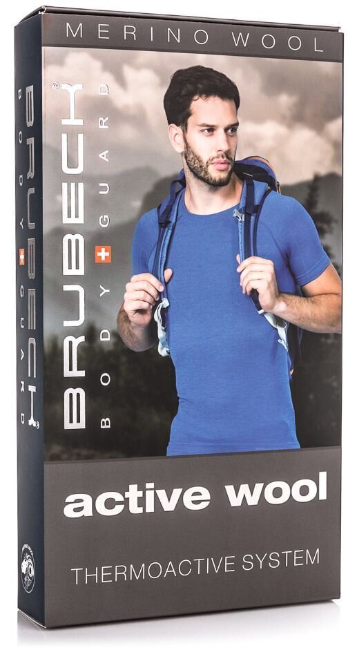 Brubeck Active Wool pikkade varrukatega meeste T-särk цена и информация | Meeste alussärgid | kaup24.ee