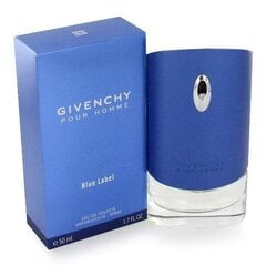 <p>Туалетная вода для мужчин Givenchy Blue Label 100 мл<br />
Givenchy Blue Label для отдыха, моря, яркости, свежести. Прямолинейная свежесть цитрусовых в сочетании со специями и древесными нотами подчеркнет свободолюбие мужчины, уверенность в успехе, абсолютное понимание своих целей и способов их достижения.Основные ноты: бергамот, грейпфрут, мандарин, перец, кардамон, кедр, ветивер.<br />
<br />
100 мл.</p>
 цена и информация | Мужские духи | kaup24.ee