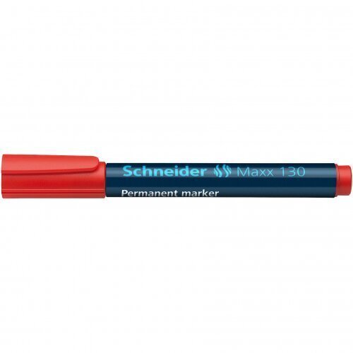 Marker Schneider Maxx 130, 1-3 mm, ümmargune ots, punane hind ja info | Kirjutusvahendid | kaup24.ee