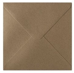 Ümbrikud Kraft, pruunid, 160x160 mm, 10 tk. hind ja info | Ümbrikud, postkaardid | kaup24.ee