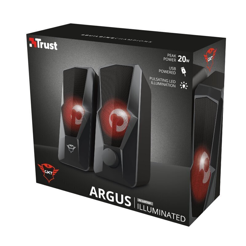 Trust GXT 610 Argus Illuminated 2.0 Set, must hind ja info | Kõlarid | kaup24.ee