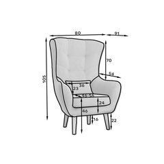 Tugitool NORE Arti, helehall цена и информация | Кресла в гостиную | kaup24.ee