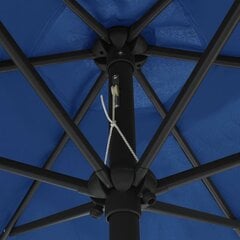 vidaXL päikesevari alumiiniumpostiga, 270 x 246 cm, sinine цена и информация | Зонты, маркизы, стойки | kaup24.ee