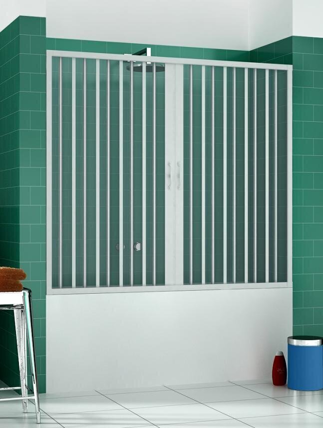 ASTRA duši ekraan vannile, kahepoolne 160/170 cm цена и информация | Dušikabiinide uksed ja seinad | kaup24.ee