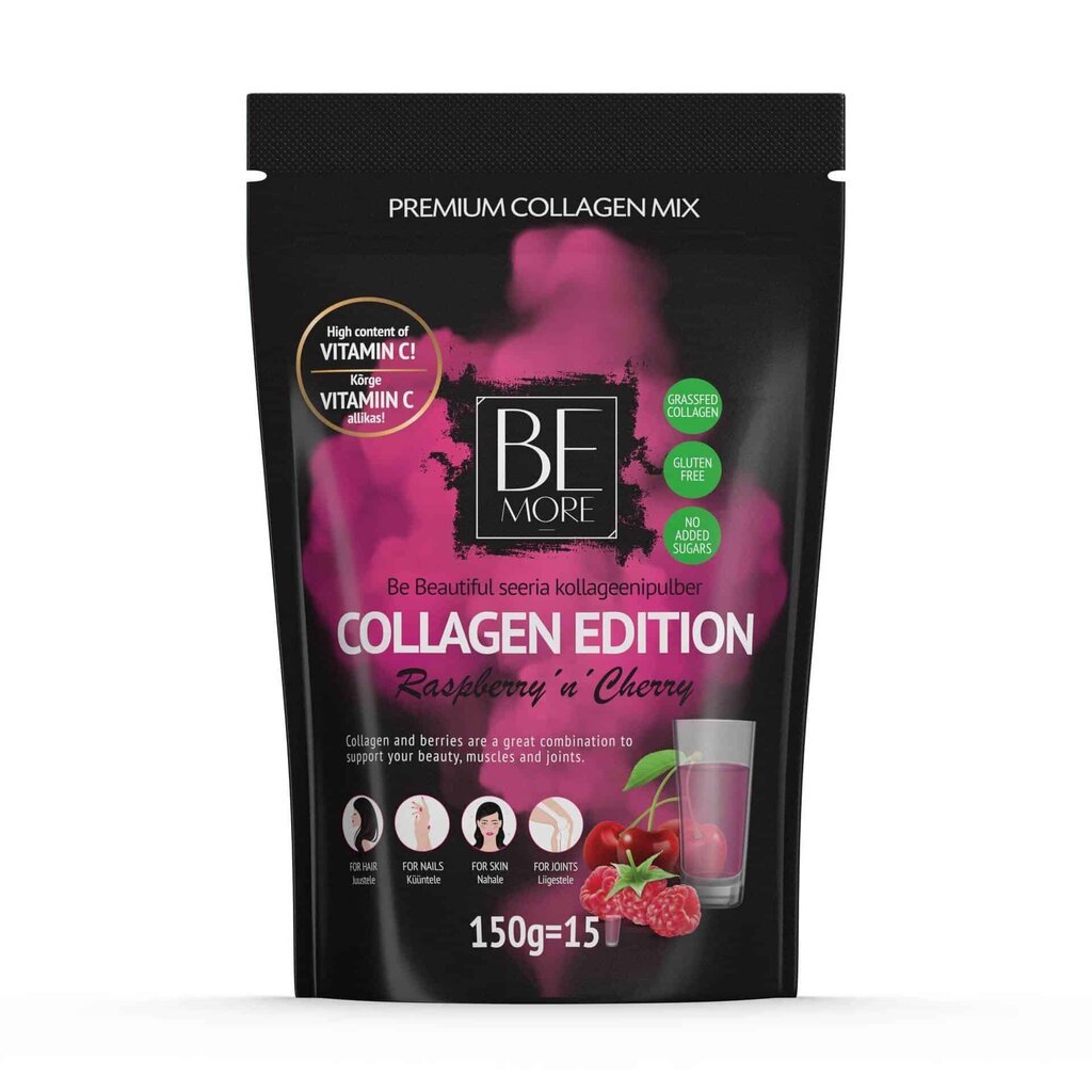 Collagen Edition Raspberry'n'Cherry, 150 g hind ja info | Muud toidulisandid ja preparaadid | kaup24.ee