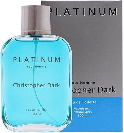 Tualettvesi Christopher Dark Platinum EDT meestele 100 ml hind ja info | Meeste parfüümid | kaup24.ee