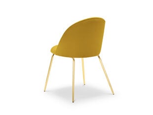Tool Milo Casa Livia, kollane/kuldne värv hind ja info | Söögilaua toolid, köögitoolid | kaup24.ee
