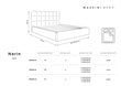 Voodi Mazzini Beds Nerin 2, 180x200cm, helesinine цена и информация | Voodid | kaup24.ee