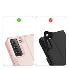 Чехол для Samsung Galaxy S21 5G, Dux Ducis Skin X Bookcase, розовый цена и информация | Чехлы для телефонов | kaup24.ee