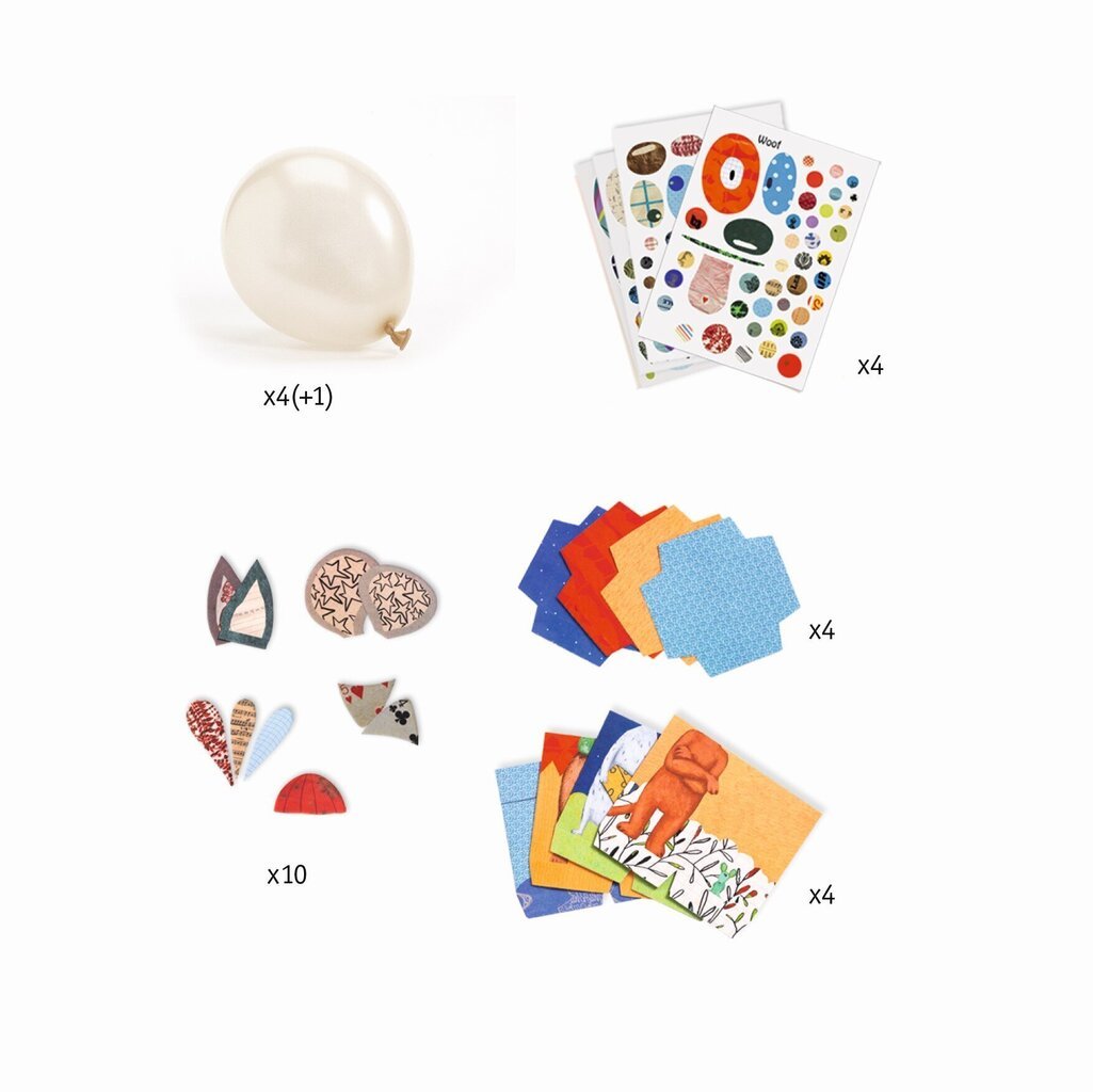 DIY - Tee ise - Õhupallid - Loomaõhupallid, Djeco DJ07910 цена и информация | Arendavad mänguasjad | kaup24.ee
