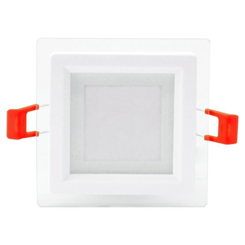 Sisseehitatud neljakandiline LED-paneel klaasiga Modoled 6W hind ja info | Süvistatavad ja LED valgustid | kaup24.ee