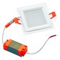 Sisseehitatud neljakandiline LED-paneel klaasiga Modoled 6W hind ja info | Süvistatavad ja LED valgustid | kaup24.ee