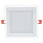 Sisseehitatud neljakandiline LED-paneel klaasiga Modoled 12W hind ja info | Süvistatavad ja LED valgustid | kaup24.ee