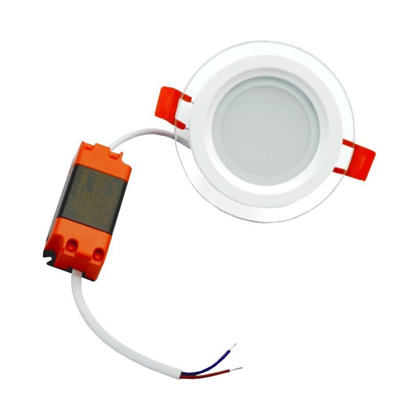 Sisseehitatud ümmargune LED-paneel klaasiga Vesta 6W hind ja info | Süvistatavad ja LED valgustid | kaup24.ee