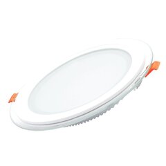 Sisseehitatud ümmargune LED-paneel klaasiga Vesta 18W цена и информация | Монтируемые светильники, светодиодные панели | kaup24.ee