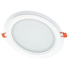 Sisseehitatud ümmargune LED-paneel klaasiga Vesta 18W hind ja info | Süvistatavad ja LED valgustid | kaup24.ee