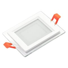 Sisseehitatud neljakandiline LED-paneel klaasiga Vesta 6W цена и информация | Монтируемые светильники, светодиодные панели | kaup24.ee