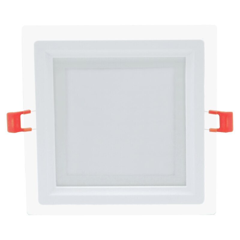 Sisseehitatud neljakandiline LED-paneel klaasiga Vesta 12W hind ja info | Süvistatavad ja LED valgustid | kaup24.ee