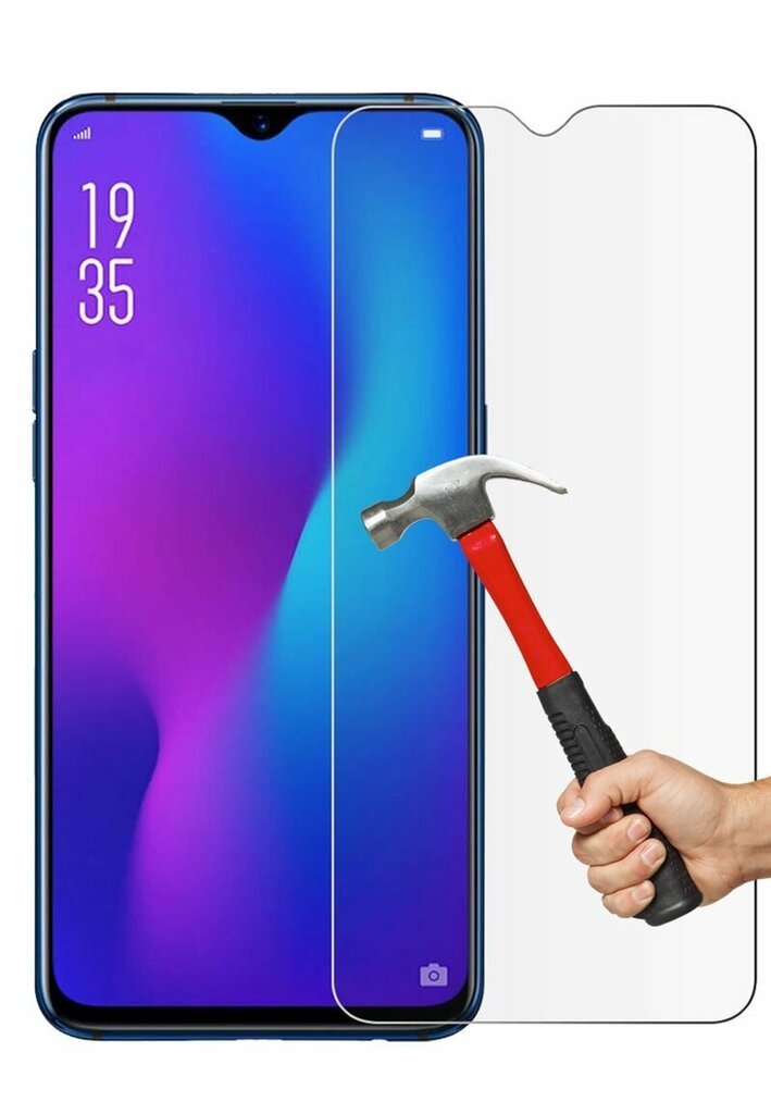 Kaitseklaas Tempered Glass HARD 2.5D sobib Oppo A73 hind ja info | Ekraani kaitsekiled | kaup24.ee