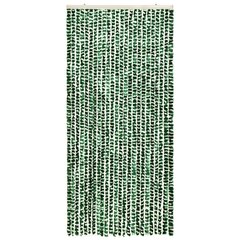 Putukakardin vidaXL roheline ja valge, 100 x 220 cm, šenill hind ja info | Sääsevõrgud, putukavõrgud | kaup24.ee