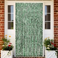 Putukakardin vidaXL roheline ja valge, 100 x 220 cm, šenill цена и информация | Москитные сетки | kaup24.ee
