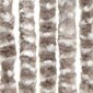 Putukakardin vidaXL pruunikashall ja valge, 90 x 220 cm, šenill цена и информация | Sääsevõrgud, putukavõrgud | kaup24.ee