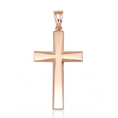 Золотой крест "Классика XV" из красного золота 585 пробы цена и информация | Украшение на шею | kaup24.ee