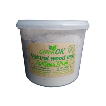 Looduslik puutuhk, 3.5 kg, GreenOK hind ja info | Hooldusvahendid taimedele | kaup24.ee