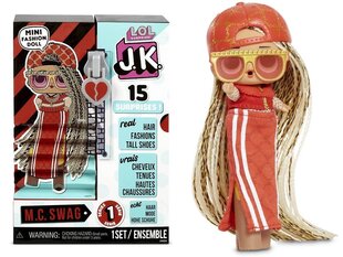 Кукла с сюрпризом L.O.L. Surprise - J.K. Doll - MC Swag цена и информация | MUST Металлическая бутылочка с Ярким рисунком (без BPA) (500ml) для мальчиков от 3+ лет Серая с Машинкой | kaup24.ee