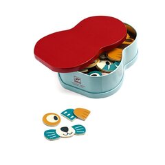 Puidust magnetid ja metallist kast metsaloomadega Djeco, DJ03085 hind ja info | Arendavad mänguasjad | kaup24.ee